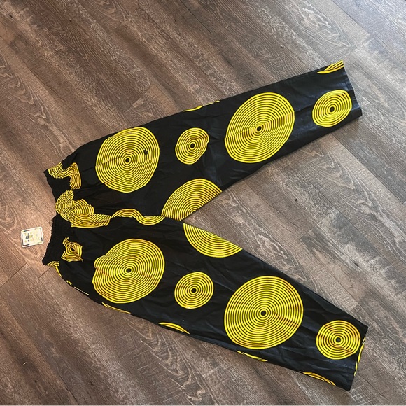 Women's High Waisted Printed Baggy Pants - Picture 5 of 8